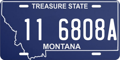 MT license plate 116808A