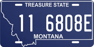 MT license plate 116808E