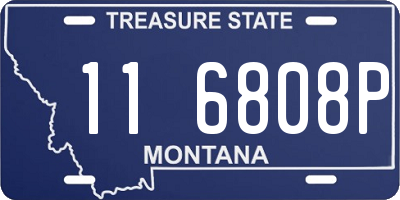 MT license plate 116808P