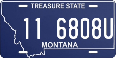 MT license plate 116808U
