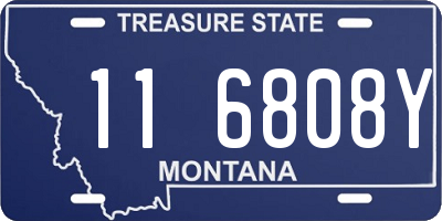 MT license plate 116808Y