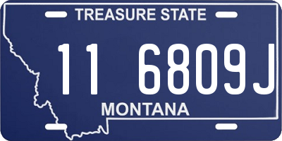MT license plate 116809J