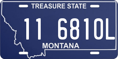 MT license plate 116810L