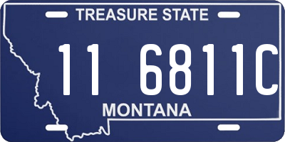 MT license plate 116811C