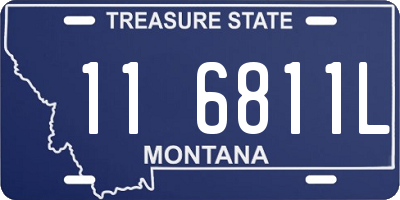 MT license plate 116811L