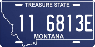 MT license plate 116813E