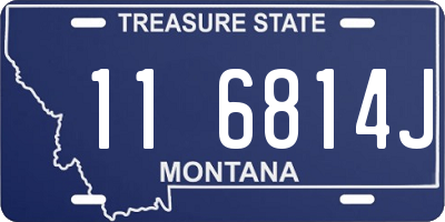 MT license plate 116814J