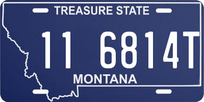 MT license plate 116814T