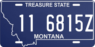 MT license plate 116815Z