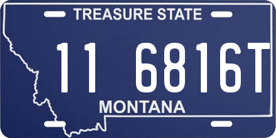 MT license plate 116816T