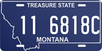 MT license plate 116818C