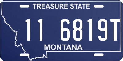 MT license plate 116819T