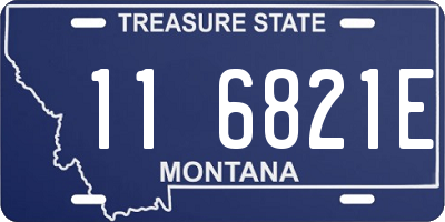 MT license plate 116821E