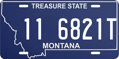 MT license plate 116821T