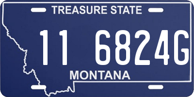 MT license plate 116824G