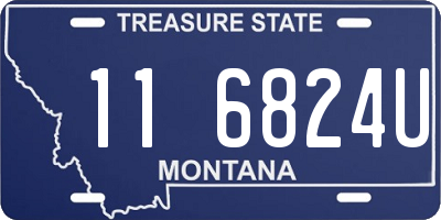 MT license plate 116824U