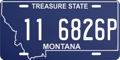 MT license plate 116826P