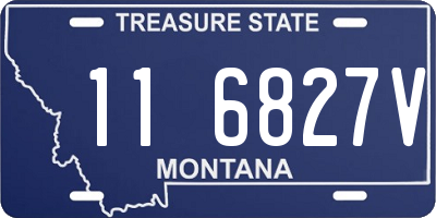 MT license plate 116827V