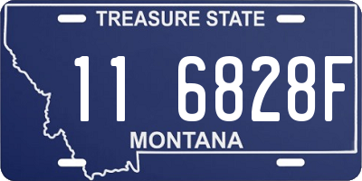 MT license plate 116828F