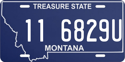 MT license plate 116829U