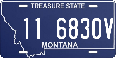 MT license plate 116830V