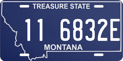 MT license plate 116832E