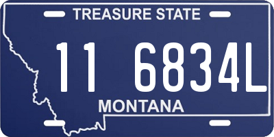 MT license plate 116834L