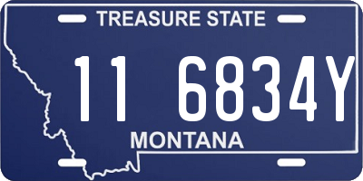 MT license plate 116834Y