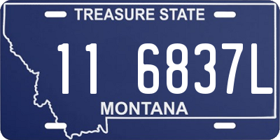 MT license plate 116837L