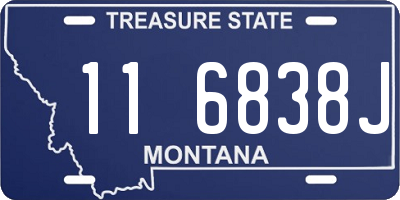 MT license plate 116838J