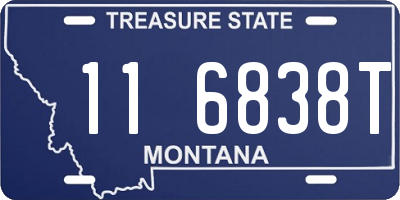MT license plate 116838T