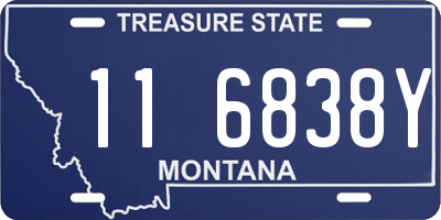 MT license plate 116838Y