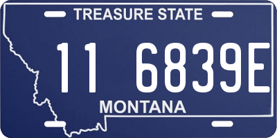 MT license plate 116839E