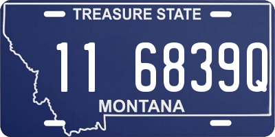 MT license plate 116839Q
