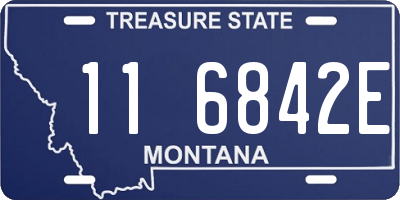 MT license plate 116842E