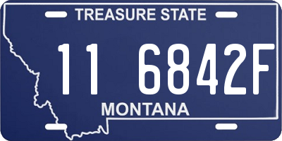 MT license plate 116842F