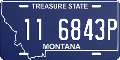 MT license plate 116843P