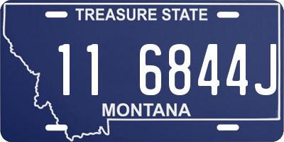 MT license plate 116844J