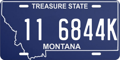 MT license plate 116844K
