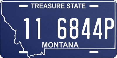 MT license plate 116844P
