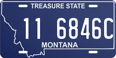 MT license plate 116846C