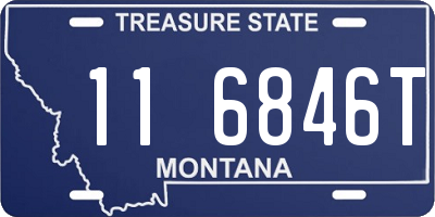 MT license plate 116846T