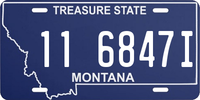 MT license plate 116847I