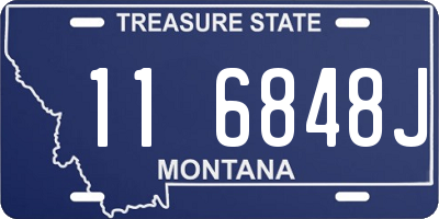 MT license plate 116848J
