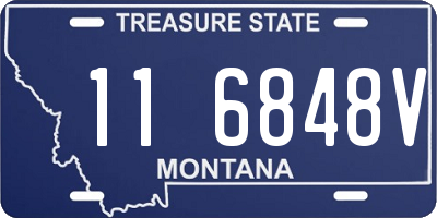 MT license plate 116848V