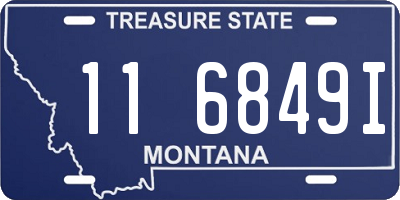MT license plate 116849I