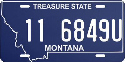 MT license plate 116849U