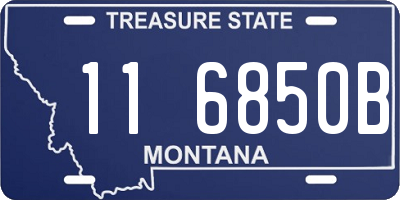 MT license plate 116850B