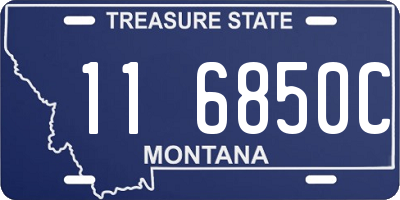 MT license plate 116850C