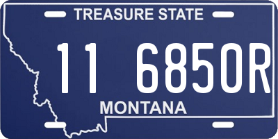 MT license plate 116850R